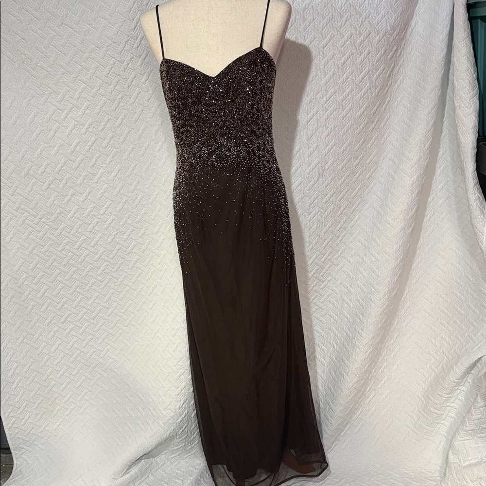 JS Boutique Brown Sequin Dress - Picture 2 of 6